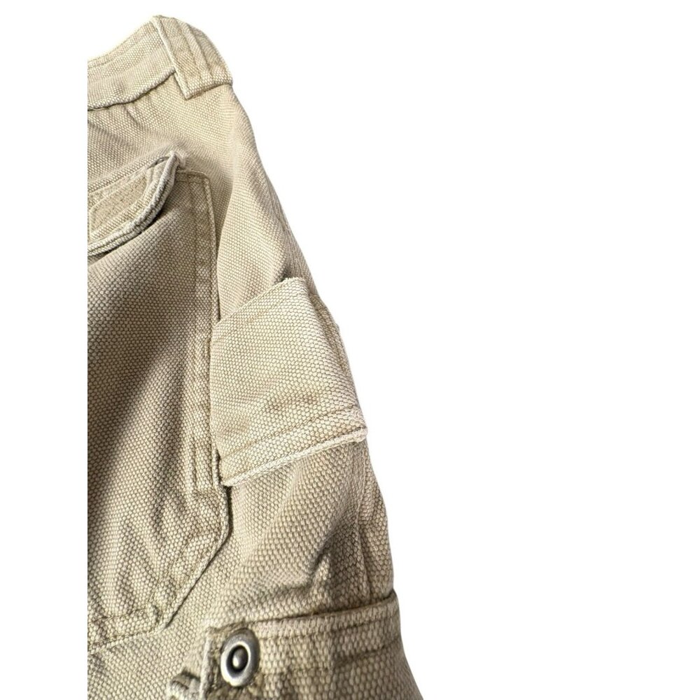 Duluth Trading Co Canvas Cargo Work Pants Mens 38x34 Tan Utility - Picture 10 of 12